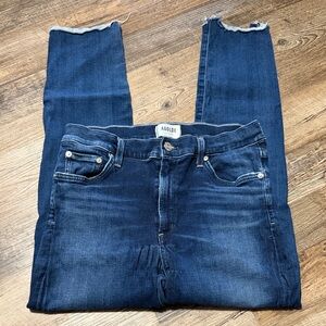 Agolde Women's Dark Blue Skinny Jeans